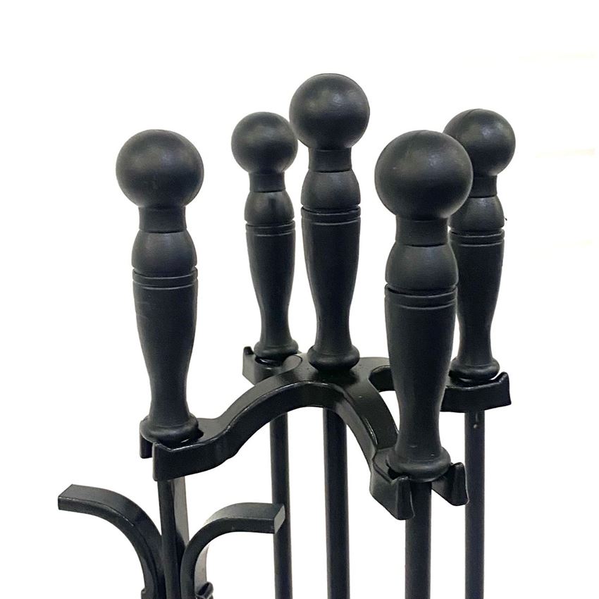 Hun  Maşa Takımı 5 Saplı Siyah Topuz