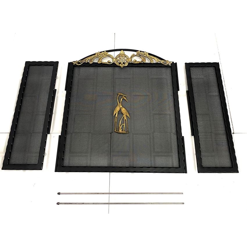 Hun Şömine Siperlik Kuğu  Desenli