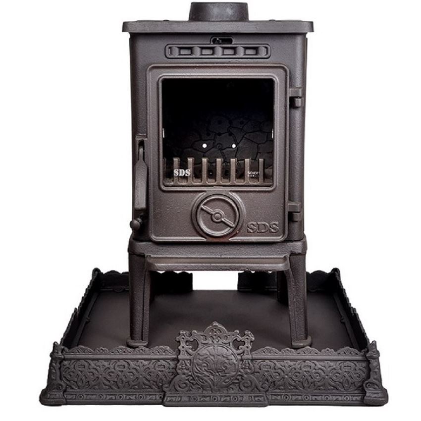 SDS 107 BELIZIA Döküm Camlı Şömine Soba