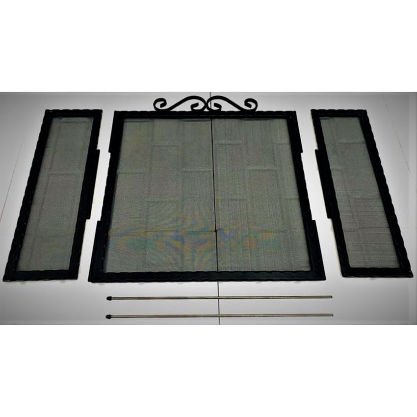 Hun Şömine Siperlik Ferforje Desenli