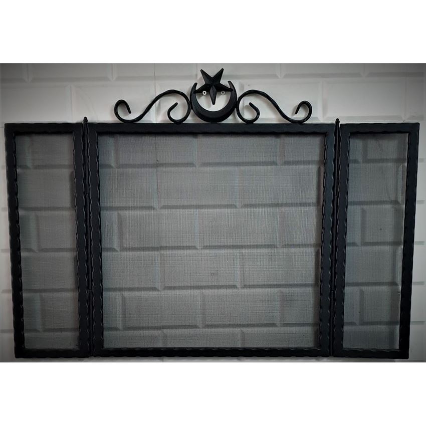 Hun Şömine Siperlik Ay Yıldız Desenli