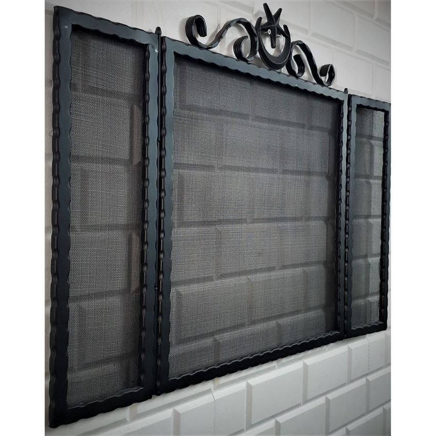 Hun Şömine Siperlik Ay Yıldız Desenli