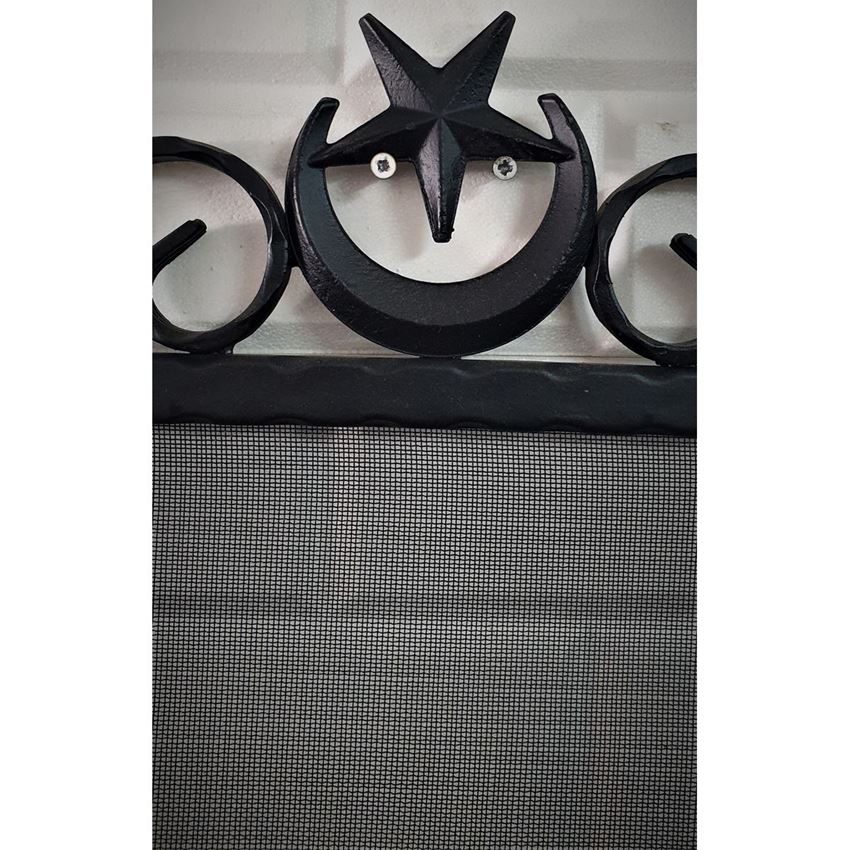 Hun Şömine Siperlik Ay Yıldız Desenli