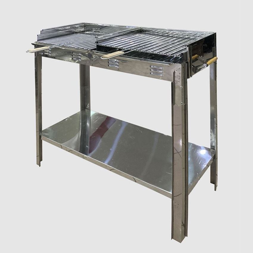 HUN 80 cm Paslanmaz Bahçe Mangalı