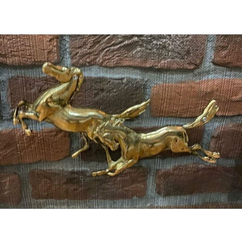 Hun Şömine Siperliği At Desenli