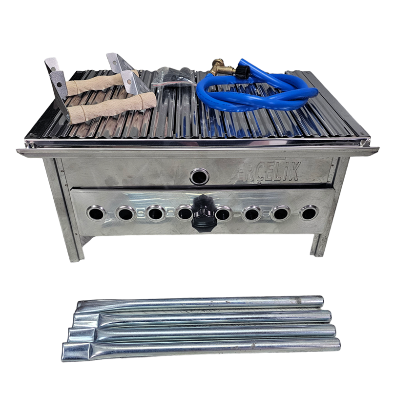 Lav Taşlı Tüplü Mangal Büyük Boy