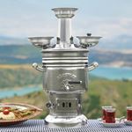 Sözenler 6 Litre Krom Odunlu Semaver KS14 S-GEDİZ